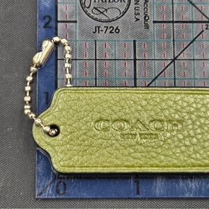 Coach Green Bag Tag